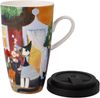 Goebel Künstlertasse mit Deckel Rosina Wachtmeister - Una bellissima giornata, Fine Bone China, Bunt, 0. 5 L, 66861241 Bild 2