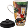 Goebel Künstlertasse mit Deckel Rosina Wachtmeister - Una bellissima giornata, Fine Bone China, Bunt, 0. 5 L, 66861241 Bild 4
