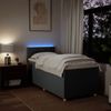 vidaXL Boxspringbett mit Matratze Dunkelgrau 80x200 cm Stoff 3288808 Bild 5