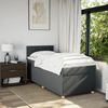 vidaXL Boxspringbett mit Matratze Dunkelgrau 80x200 cm Stoff 3288808 Bild 4