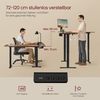 VASAGLE Höhenverstellbarer Schreibtisch elektrisch, L-förmiger Eckschreibtisch, mit Ladestation, Memory-Funktion mit 2 Höhen, Holz vintagebraun-tintenschwarz, 140x160 cm Bild 4