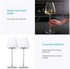 Intirilife Weinglas, 2-tlg, Glas, 2x Wein Glas 500ml Rotwein Glas Kelch Spülmaschinenfest Kristallglas Bild 3