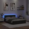 vidaXL Bettrahmen Schwarz Eichen-Optik 135 x 190 cm Holzwerkstoff 3403576 Bild 4