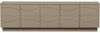 TV-Board Teo aus Kiefernholz, modernes Design mit 3D-Effekt, braun, 180 cm, Push-to-Open-System Bild 3