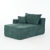 Chaiselongue aus Chenille mit Kissen, grün Bild 4