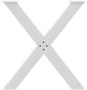 vidaXL Esstischbeine X-Form 3 Stk. Weiß 80x(72-73) cm Stahl 4012993 Bild 5