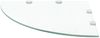 vidaXL Eckablage mit Verchromten Halterungen Glas Transparent 45x45 cm 243854 Bild 2