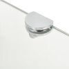 vidaXL Eckablage mit Verchromten Halterungen Glas Transparent 45x45 cm 243854 Bild 4
