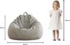 AD.CON Sitzsack mit ECO Füllung, Hellgrau, 70 x 80 x 50 185L, EPS-Perlen Bild 5