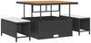 vidaXL Gartensofa-set mit Kissen 8 pcs Schwarz und Creme Poly-Rattan 3363945 Bild 4