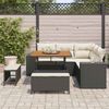 vidaXL Gartensofa-set mit Kissen 8 pcs Schwarz und Creme Poly-Rattan 3363945 Bild 3