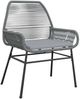 vidaXL 7-tlg. Garten-Essgruppe mit Kissen Grau Poly Rattan Glas 3334482 Bild 4