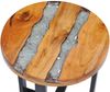 vidaXL Couchtisch 40 x 45 cm Massivholz Teak und Polyresin 281652 Bild 5