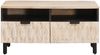 vidaXL Couchtisch mit Schubladen Weiß 80 x 54 x 40 cm Massivholz Mango 4017877 Bild 3