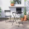 Grand patio Bistro Set 3 Stück Premium Stahl Klappbar Schwarz Bild 4