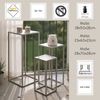 Blumentisch >54187< (3-teilig) in grau (Coolgrey), Metall - 18x50x18cm (BxHxT) Bild 5