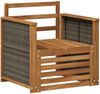 vidaXL Outdoor Mittelsofa Natur 3438903 Bild 2