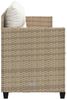vidaXL Sonnenliege mit Kissen Beige Poly Rattan 368330 Bild 5