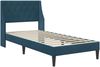 vidaXL Bettgestell mit Matratze mit Matratze Blau 80 x 200 cm Samt 3414764 Bild 4