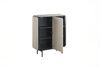 KAWOLA Highboard AVRIL 2 Türen Eiche grau 121 x 40 x 100 cm Bild 5