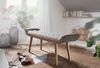 Wohnling Sitzbank Stoff / Massivholz Bank Grau 125 x 51 x 38 cm Chesterfield-Design | Polsterbank Flur | Stoffbank Bettbank 2 Personen | Flurbank Modern Bild 5