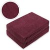 Frottee Spannbettlaken Premium Marke Doppelpack 200 x 220 cm Bordeaux Bild 2