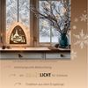 Weigla Lichterbogen LED Seiffen, Dekolampe aus Holz, NATUR-BRAUN, Made in Germany (1-tlg), Erzgebirge garantiert, Weihnachtsdeko Innen, Weihnachtsbeleuchtung Bild 3