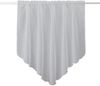 Scheibengardine ( Grau ) mit Stangendurchzug 140x100 cm - Bistrogardine Transparent, Panneaux Voile, Zipfelgardine - Kurzstore mit Tunnelzug Bild 2