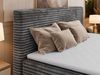 Boxspringbett mit Bettkasten TILION, Bett 200x200 cm mit 7-Zonen-Multipocket-Kern H4, Cord Boxspringbett, Polsterbett, Topper Visco - Grau Cord Bild 5