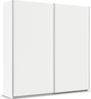 rauch Quadra, Kleiderschrank, Schiebetürenschrank, 2-türig, mit 2 Kleiderstangen und 4 Einlegeböden, Farbe Weiß, BxHxT 226x229x61cm Bild 3