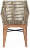 Gartenstuhl Inaleik aus Teakholz und Polyrattan, modern, natur, inkl. wetterfestem Kissen Bild 2