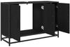 vidaXL Badezimmerschrank mit Tür Schwarz Eichen-Optik 90 x 33 x 60 cm 883619 Bild 5