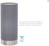 Eglo 95119 Tischleuchte Pasteri Textil grau E27 1X40W H:25,5cm Ø12cm mit Touchdimmer Bild 3