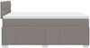 vidaXL Boxspringbett mit Matratze Taupe 120x190 cm Stoff 3287018 Bild 5