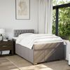 vidaXL Boxspringbett mit Matratze Taupe 120x190 cm Stoff 3287018 Bild 3