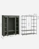 SONGMICS Stoffschrank, faltbar, Vliesstoff, 45 x 150 x 175 cm, Salbeigrün Bild 4
