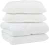 vidaXL Decke mit Kissen 3 pcs Weiß Mikrofaser und Daunenfedern 3377911 Bild 2