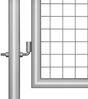 vidaXL Gartentor verzinkter Stahl 100 x 75 cm Silber 144755 Bild 3