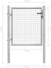 vidaXL Gartentor verzinkter Stahl 100 x 75 cm Silber 144755 Bild 5