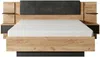 Vente-unique - ELYNIA Bett StoffHolz, Platte GrauBeige - B 200 cm x H 104,4 cm x L 236,4 cm Bild 5