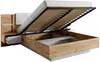 Vente-unique - ELYNIA Bett StoffHolz, Platte GrauBeige - B 200 cm x H 104,4 cm x L 236,4 cm Bild 2