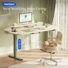 FLEXISPOT Schreibtisch Moderner elektrisch höhenverstellbarer Schreibtisch mit Monitorablage (70–119 cm höhenverstellbar, 6-Tasten Memory-Steuerung, stabiler Stahlrahmen, Tischplatte 120×80 cm), ergonomischer Homeoffice Computertisch Bild 3