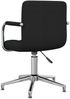 vidaXL Esszimmerstuhl Drehbar Schwarz Stoff 3088068 Bild 4