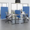 Rheinland Möbel FocusWall STWR0814 – Akustik-Stellwand 800×1400 mm in Stofffarbe Bluebell inkl. Rollen – Mobile Schreibtisch-Trennwand für Büro & Homeoffice – Schallschutz – Made in Germany Bild 3
