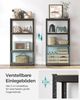 Songmics Schwerlastregal mit 5 Ablagen, Stahl / MDF, Schwarz / Vintagebraun, 160 x 40 x 80 cm Bild 5