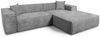 Ecksofa Designersofa CARLOTA in Stoff Perfect Harmony Creme Ottomane Rechts Bild 2