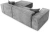 Ecksofa Designersofa CARLOTA in Stoff Perfect Harmony Creme Ottomane Rechts Bild 4