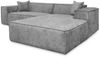 Ecksofa Designersofa CARLOTA in Stoff Perfect Harmony Creme Ottomane Rechts Bild 3