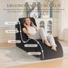 LVHOM Relaxsessel Ergonomisches Design, Lesesessel mit verstellbarer Kopfkissen und Sitzkissen, Fernsehsessel mit Seitentasche, Cord Bezug, bis 200kg belastbar Bild 5