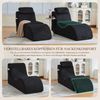 LVHOM Relaxsessel Ergonomisches Design, Lesesessel mit verstellbarer Kopfkissen und Sitzkissen, Fernsehsessel mit Seitentasche, Cord Bezug, bis 200kg belastbar Bild 3
